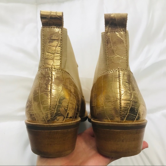 Matisse Metallic Gold Sweet Jane Ankle Boot 8 - SOLD - Picture 7 of 8